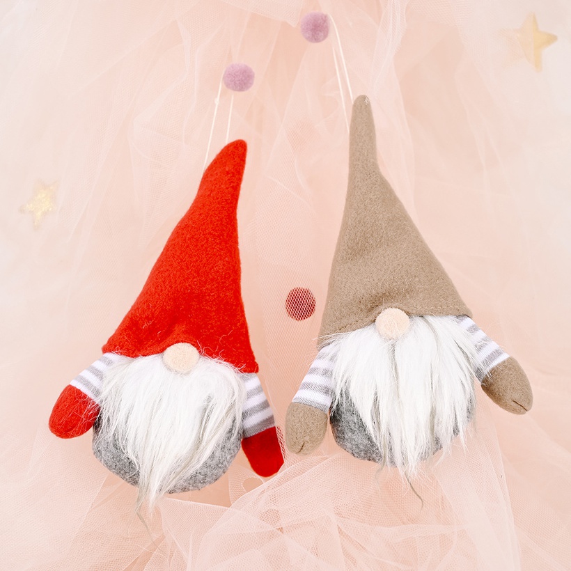 Striped Forest Elderly Doll Pendant Creative Faceless Doll