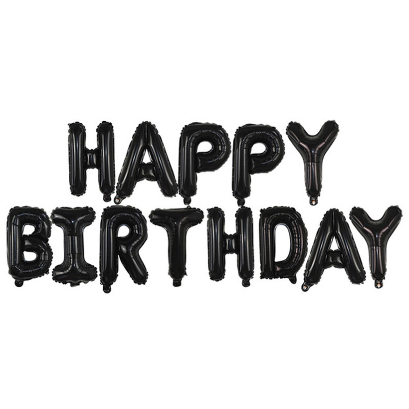 Fashion Letter Aluminum Film Happy Birthday Balloon Decoration