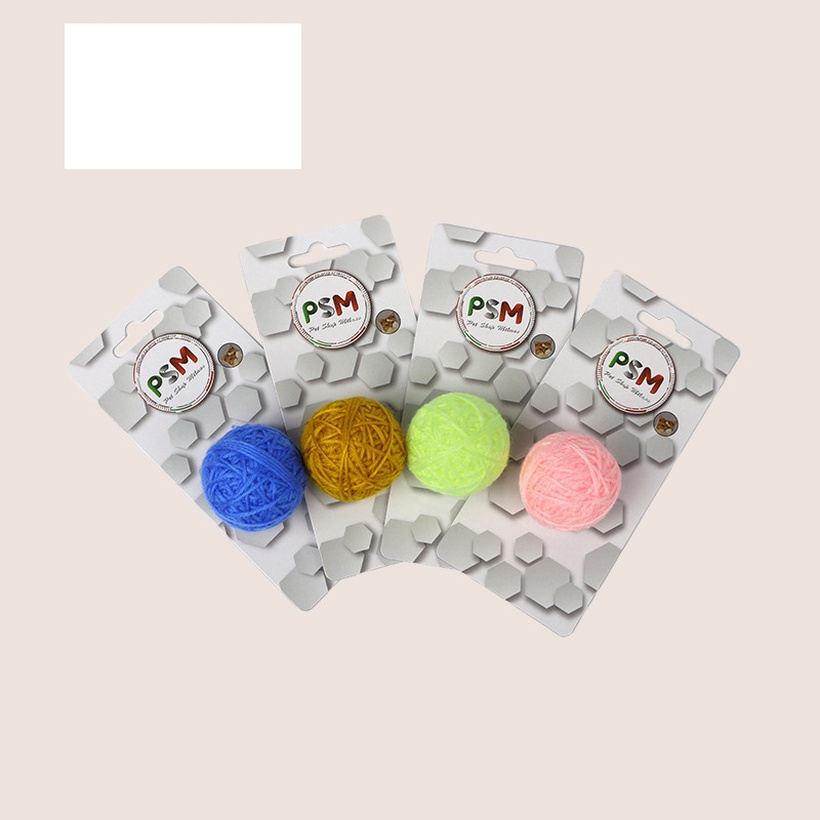 Funny Cat Toy Ball Pet Cat Toy Yarn Hanging Ball Rope Knot Biting Toy