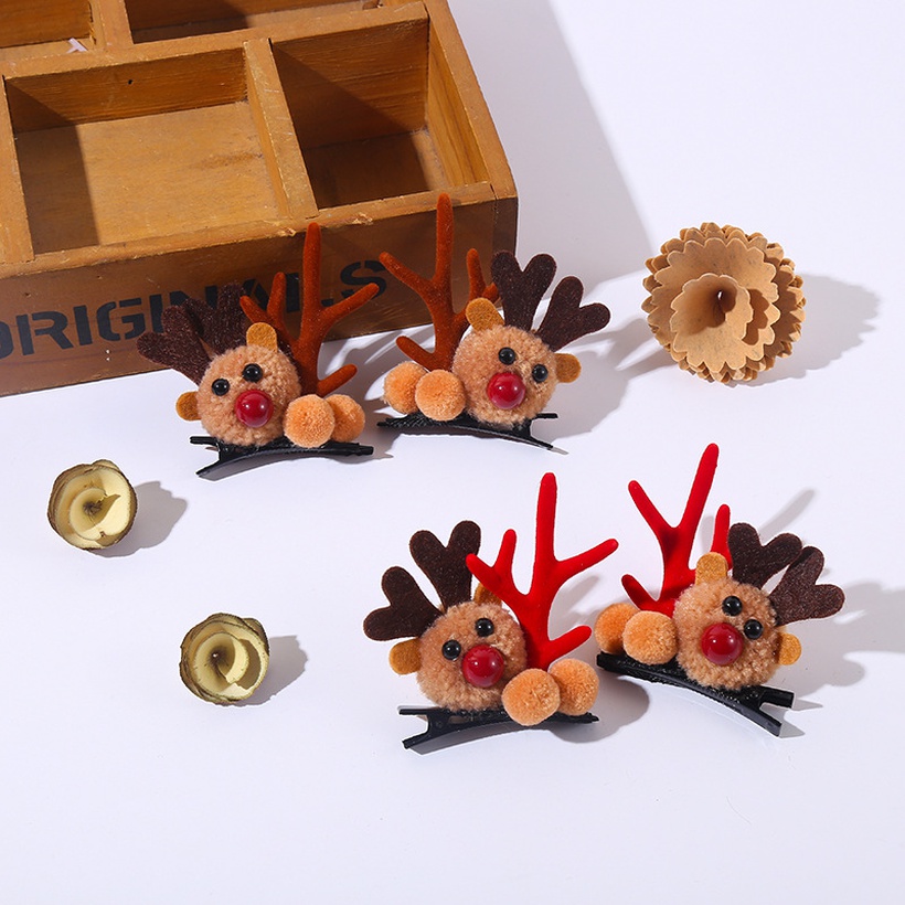 Christmas Antlers Childrens Hairpin