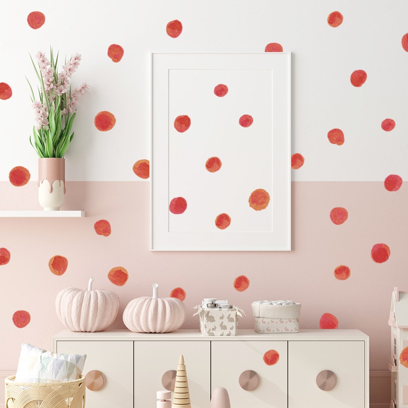 New Fashion Style Red Dot Simple Wall Sticker