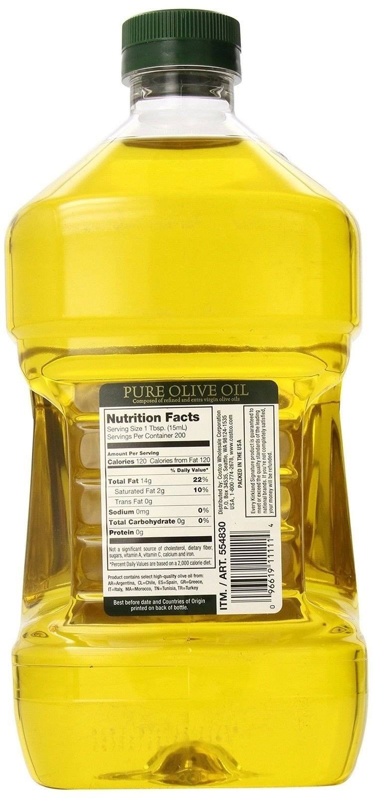 Kirkland Signature Pure Olive Oil 2 Pack 3 L Bottles Wgl yaagiah s