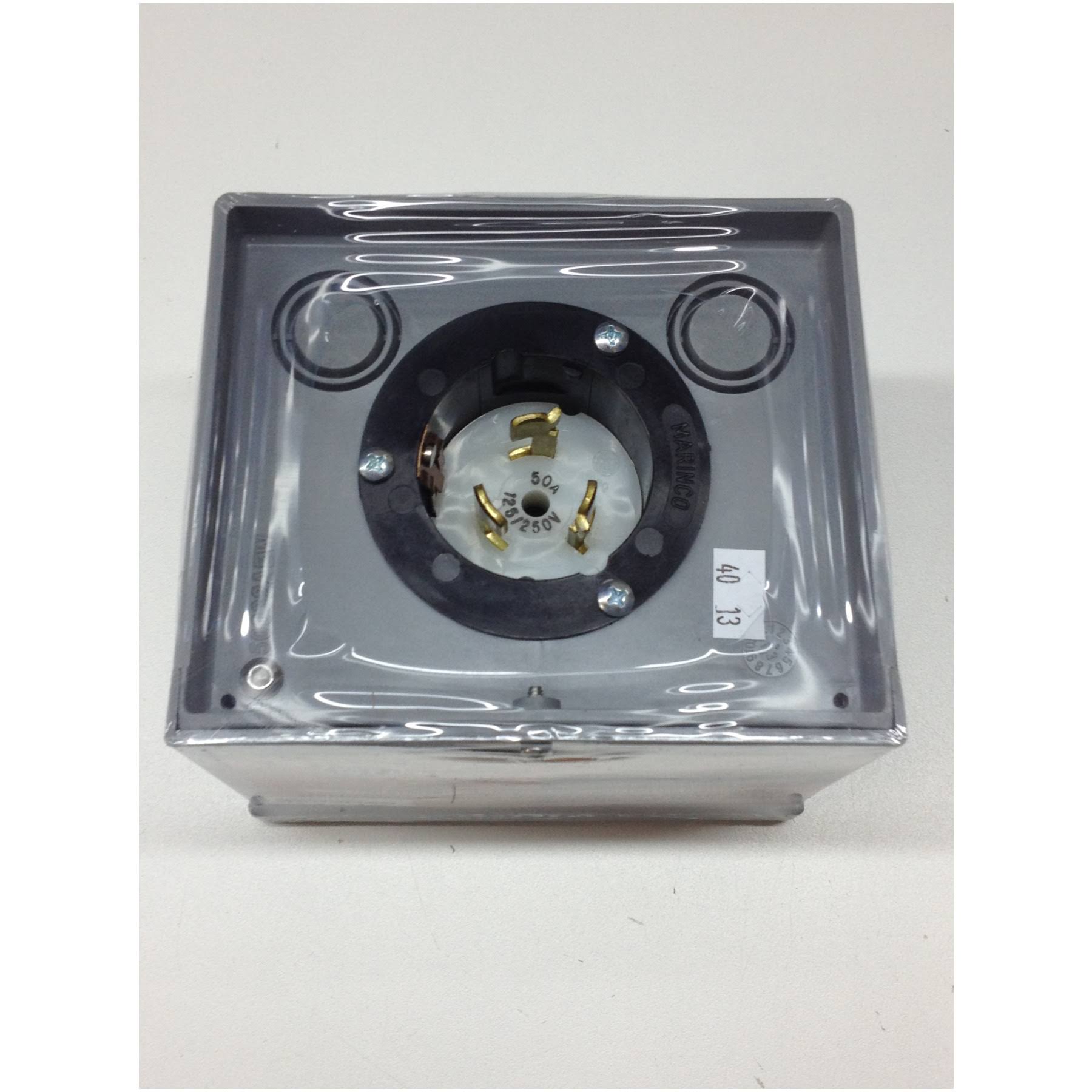 Generac 6338 50Amp (TwistLock) NonMetallic Power Inlet Box wgl