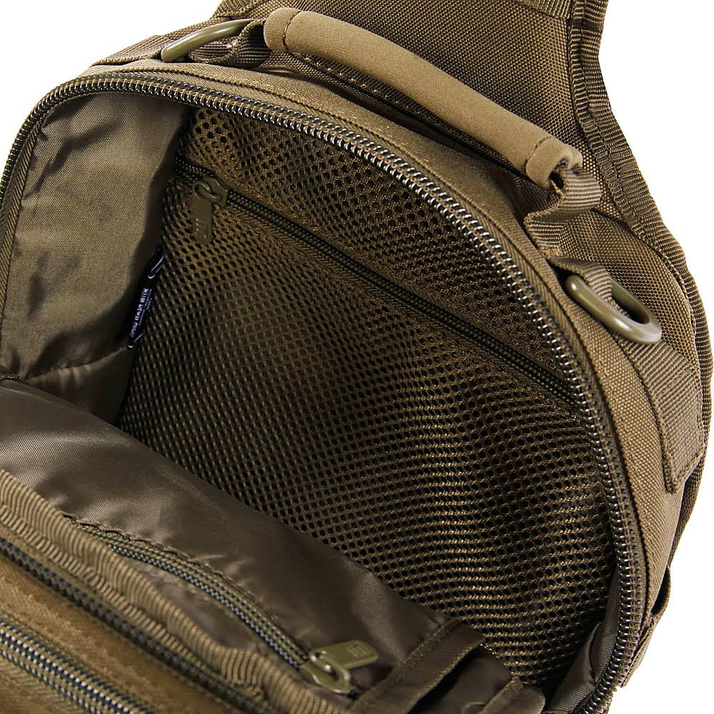 Highland Tactical Eagle Tactical Sling Backpack, Black wglyaagiahs