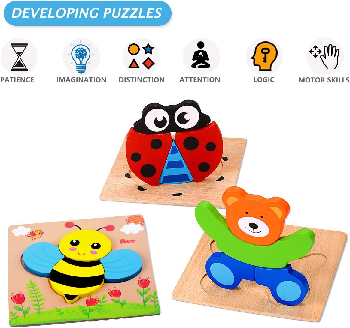 Wooden Animal Shape Puzzles Wooden Animal Shape Puzzles
