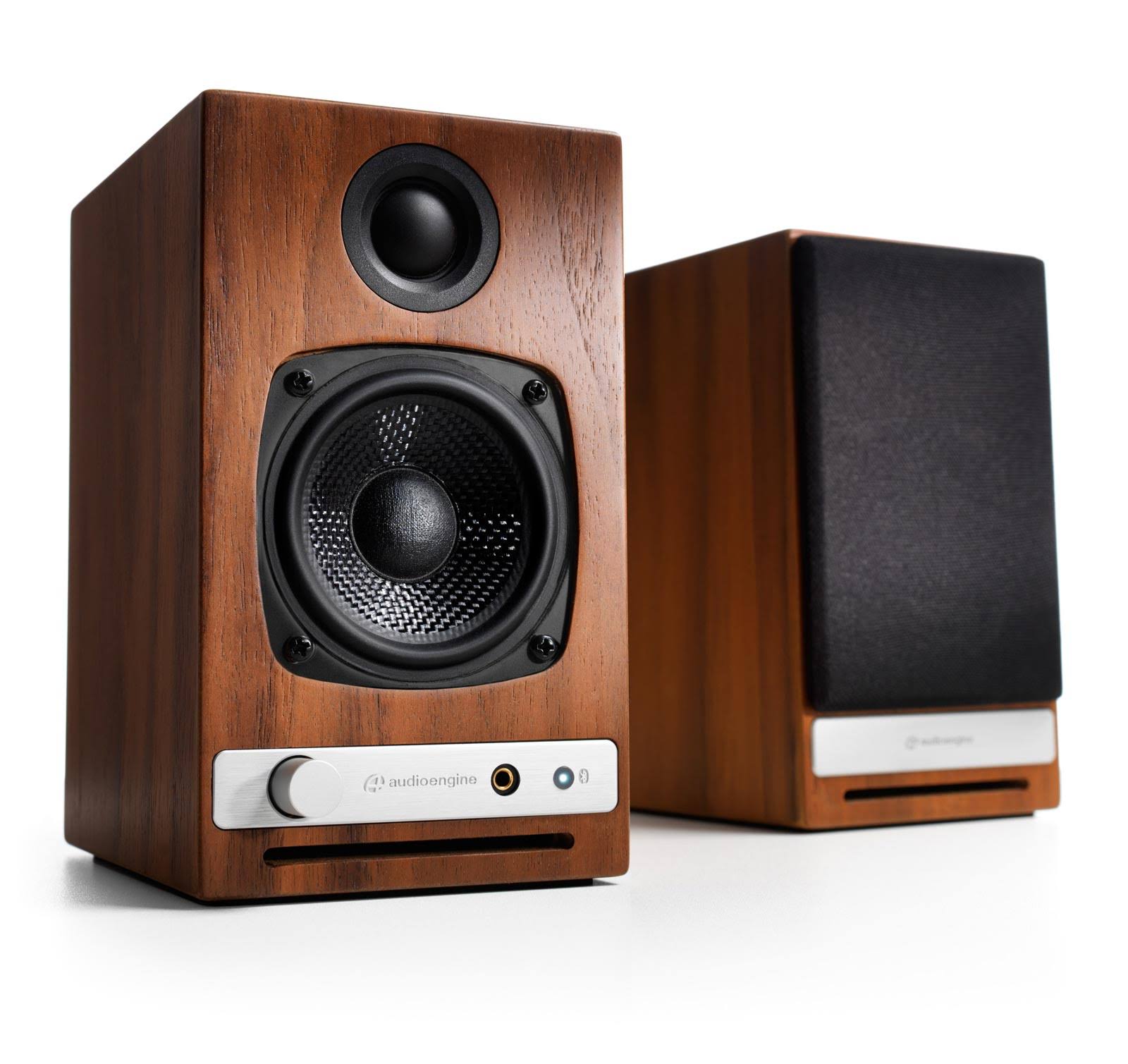 Audioengine HD3 2Way Powered Bookshelf Speakers Bluetooth Walnut