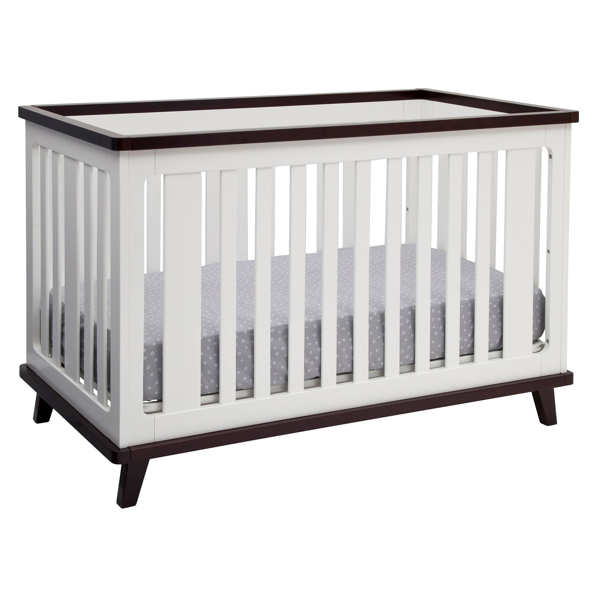 Delta Children Ava 3in1 Convertible Crib, White/Espresso onyyou