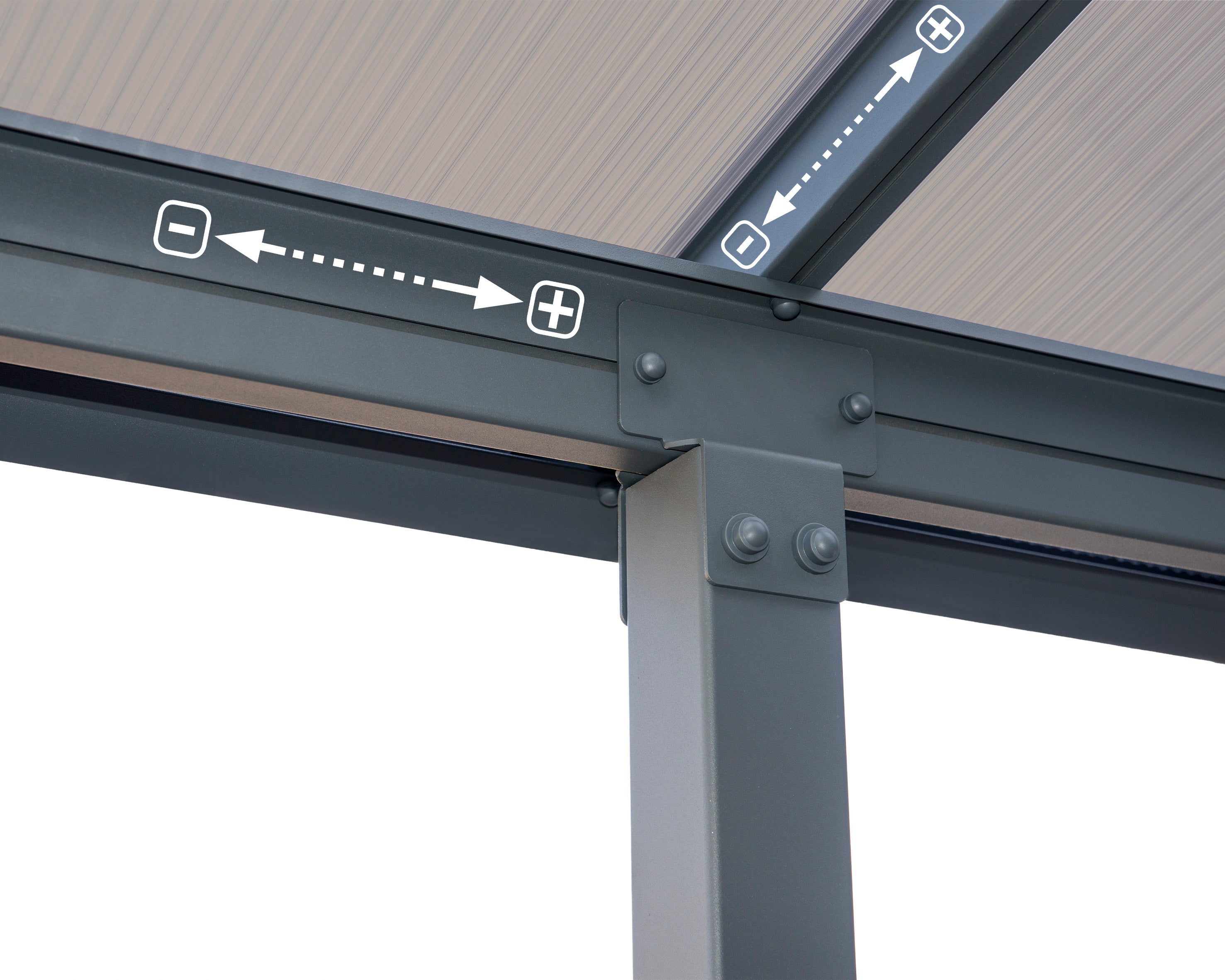 Palram Canopia Olympia 10' x 14' Patio Cover Gray/Bronze