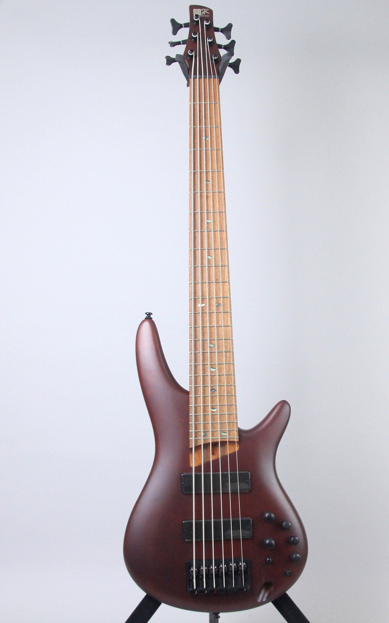 Ibanez Sr506e 6 String Bass Guitar Brown Mahogany 5683