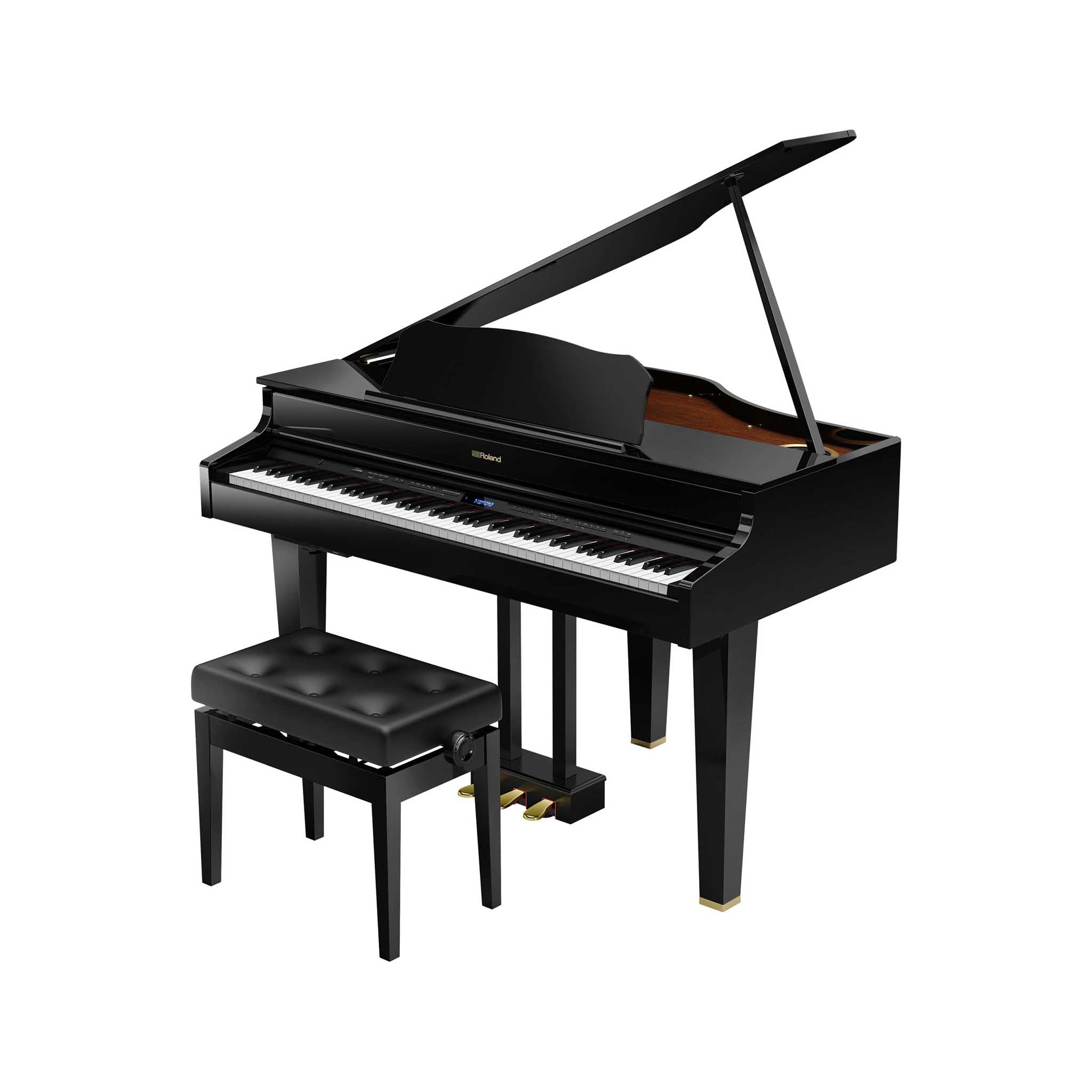 Roland GP607 Digital Grand Piano, Polished Ebony