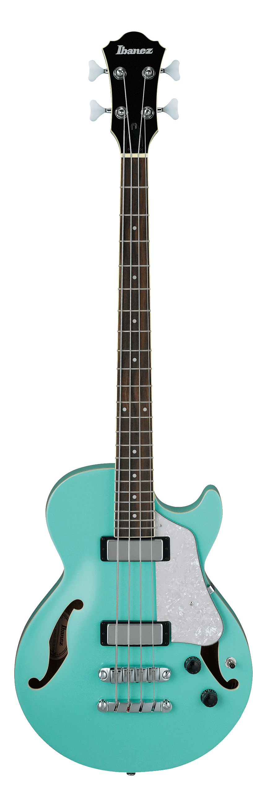 Ibanez Agb260 Hollow Body Bass Guitar Sea Foam Green 9506