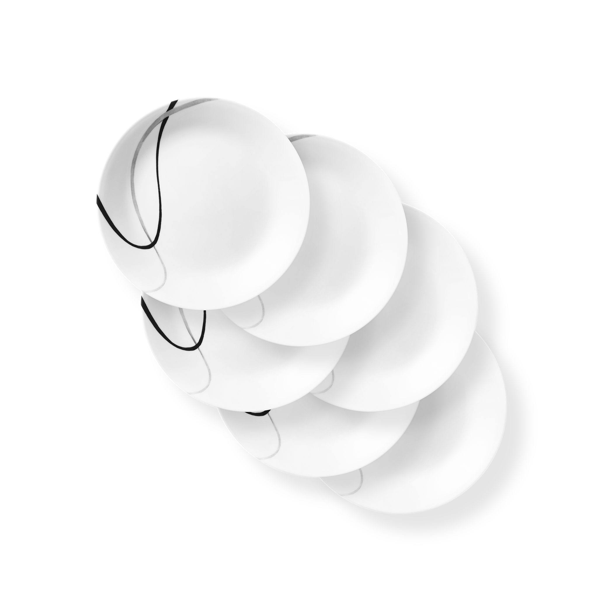 Corelle Chip Resistant Dinnerware Set, 6Piece, City Ribbon HXF004