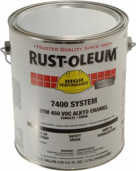 Rust Oleum 1 Gallon Safety Green Gloss Finish Industrial Enamel HXF004