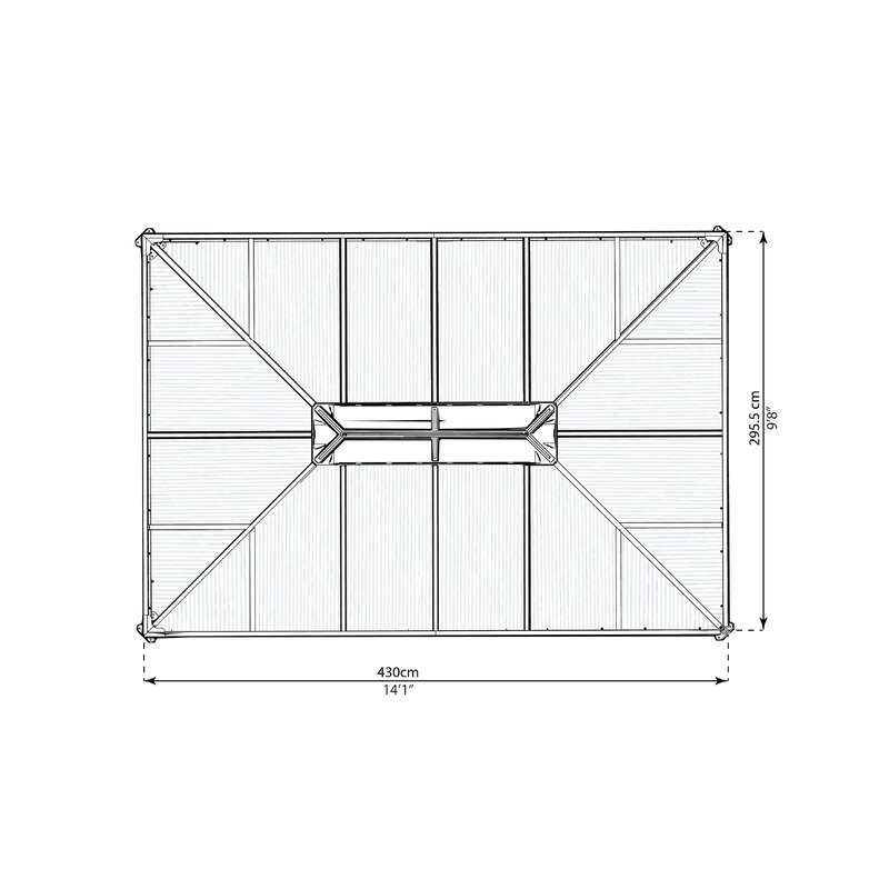 Martinique 14 Ft. W x 9.5 Ft. D Aluminum Patio Gazebo