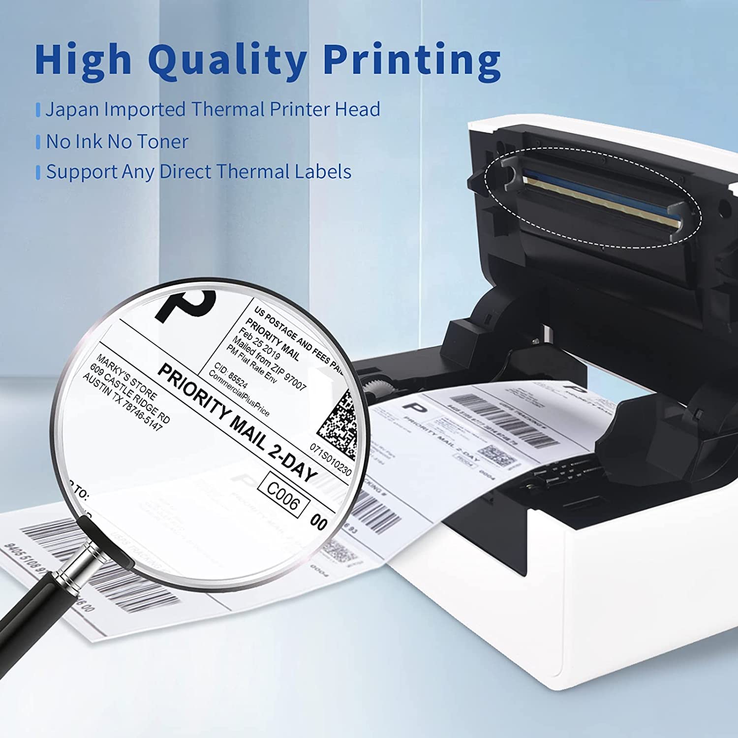 HPRT Thermal Label Printer, USPS Shipping Label Printer for Shipping