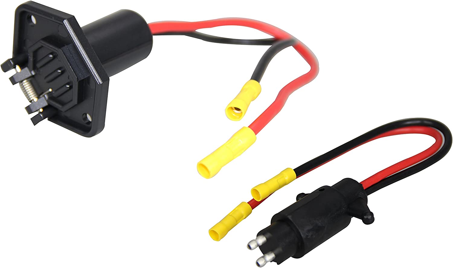 Pactrade Marine Boat Trolling Motor Plug & Socket Set 12V 2Wire 10