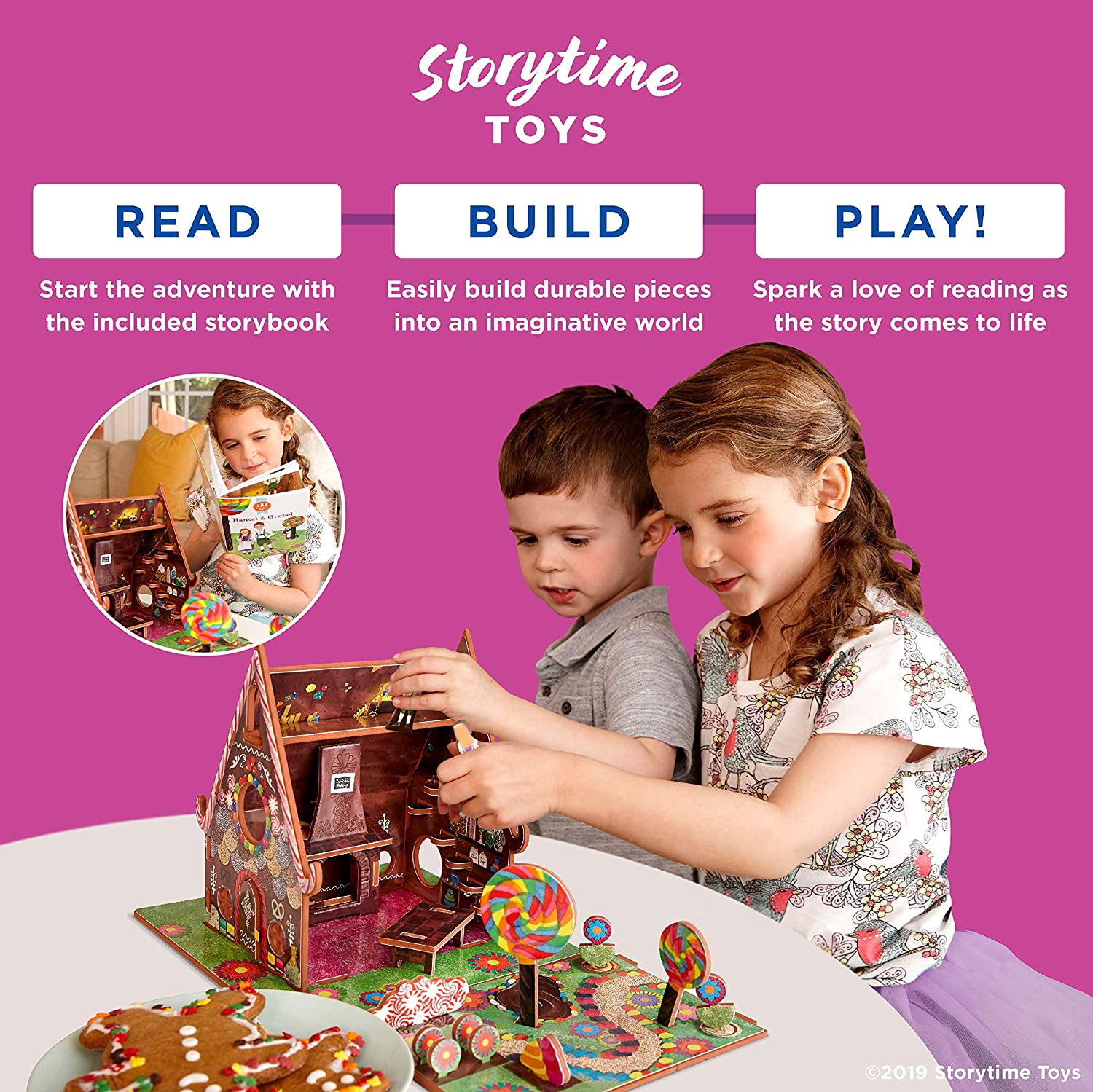 hansel and gretel toy house and storybook playset