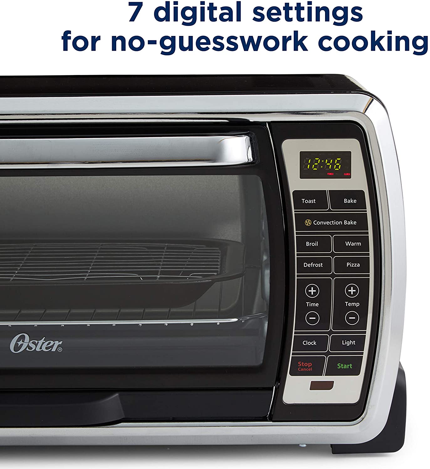 Oster Toaster Oven Digital Convection Oven, Large 6Slice Capacity