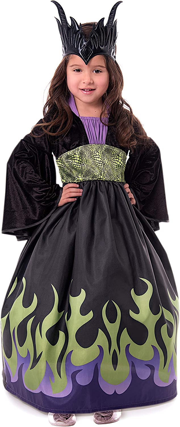 Little Adventures Dragon Queen Dress Up Costume with Soft Crown - The ...