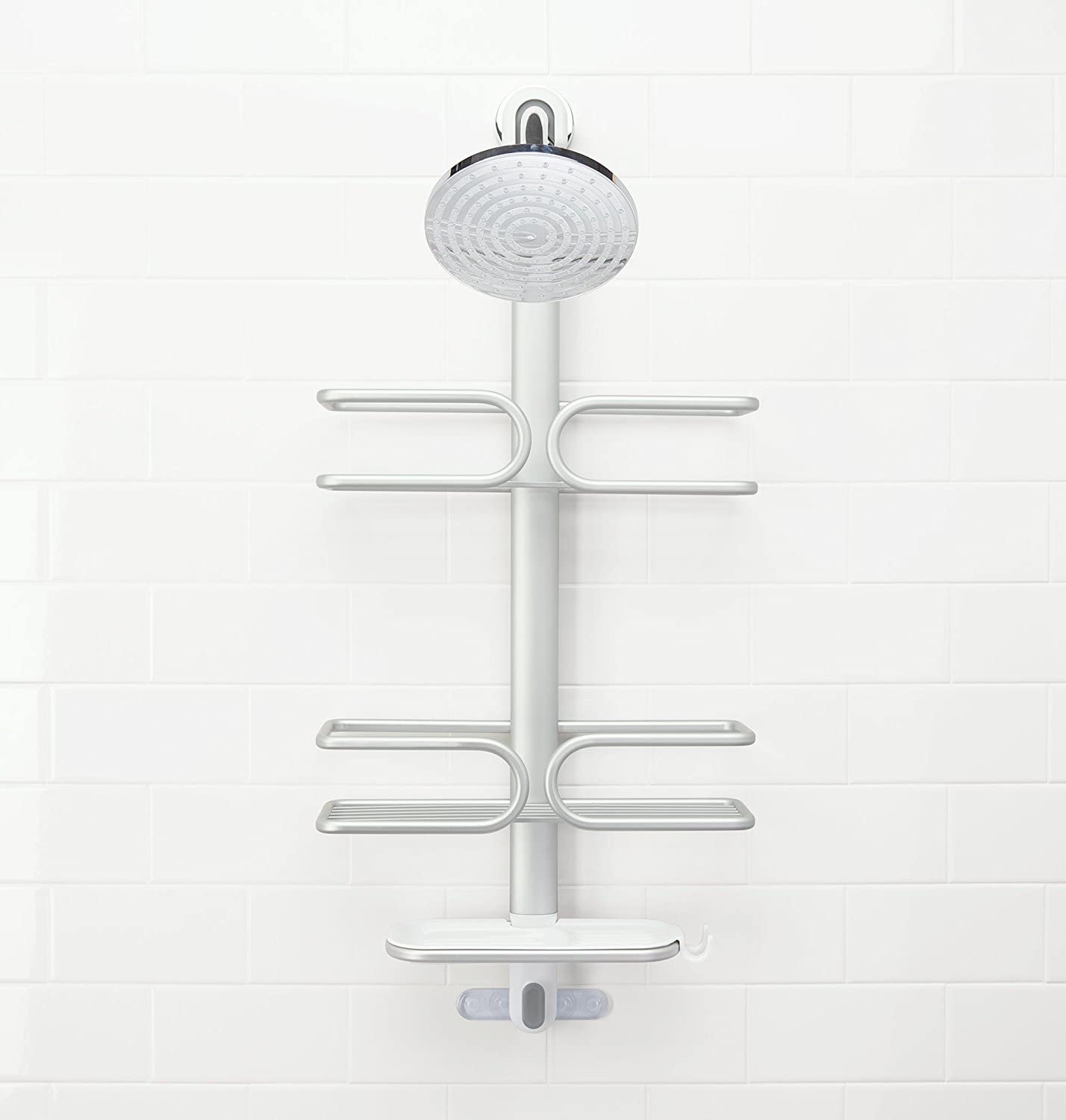 OXO Good Grips 3Tier Aluminum Shower Caddy The Tea Scape