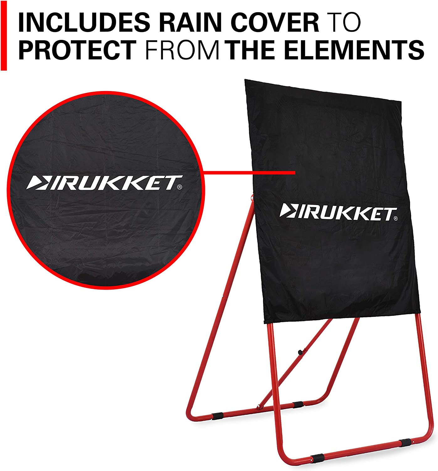 Rukket 4x8ft Lacrosse Rebounder Pitchback Training Screen Practice