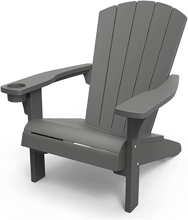Keter Adirondack Chair Seating, Grey - The Tea Scape