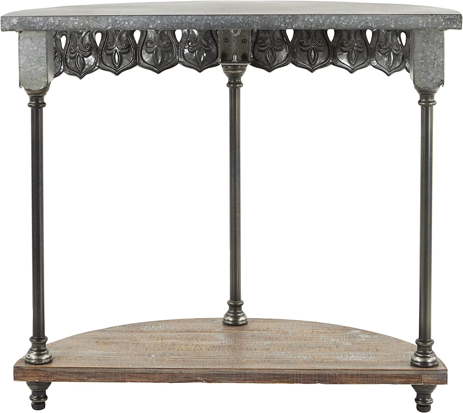 Deco 79 Console Table 36 L X 15 W X 32 H Grey The Tea Scape deco-79-console-table-36-l-x-15-w-x-32-h-grey-the-tea-scape