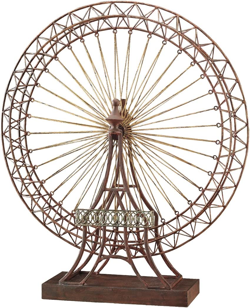 Design Toscano MH03563 The Grande Exposition Ferris Wheel Statue,bronze ...