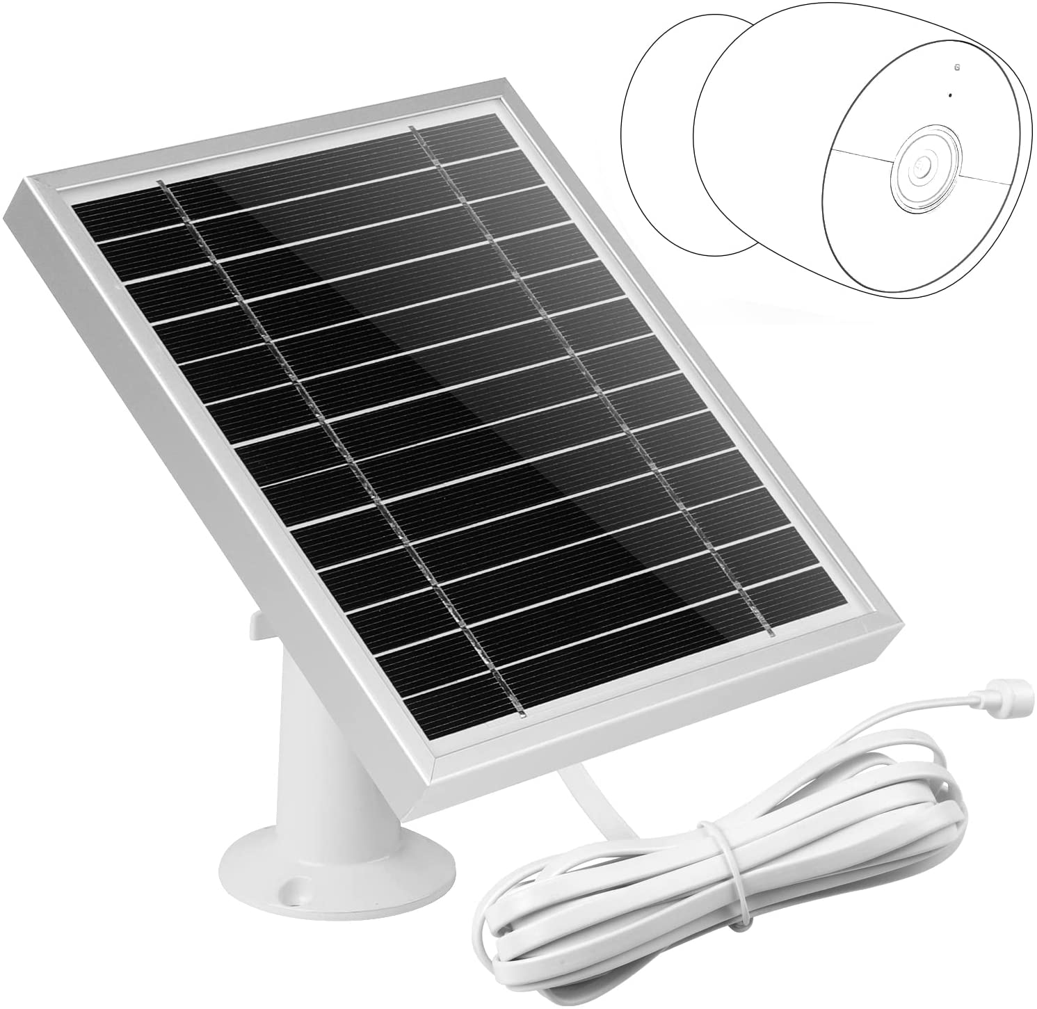 with 11.5ft Outdoor Magnetic Power Charging Cable Arlo Pro 3 Arlo Ultra Solar Panel Adjustable Mount Waterproof Charge Continuously for Arlo Ultra 