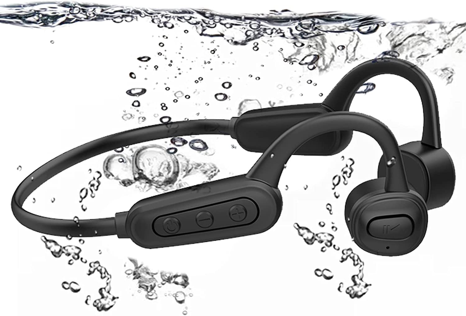 Bone Conduction Swimming Headphones Bluetooth 5.0 IPX8 Waterproof Built