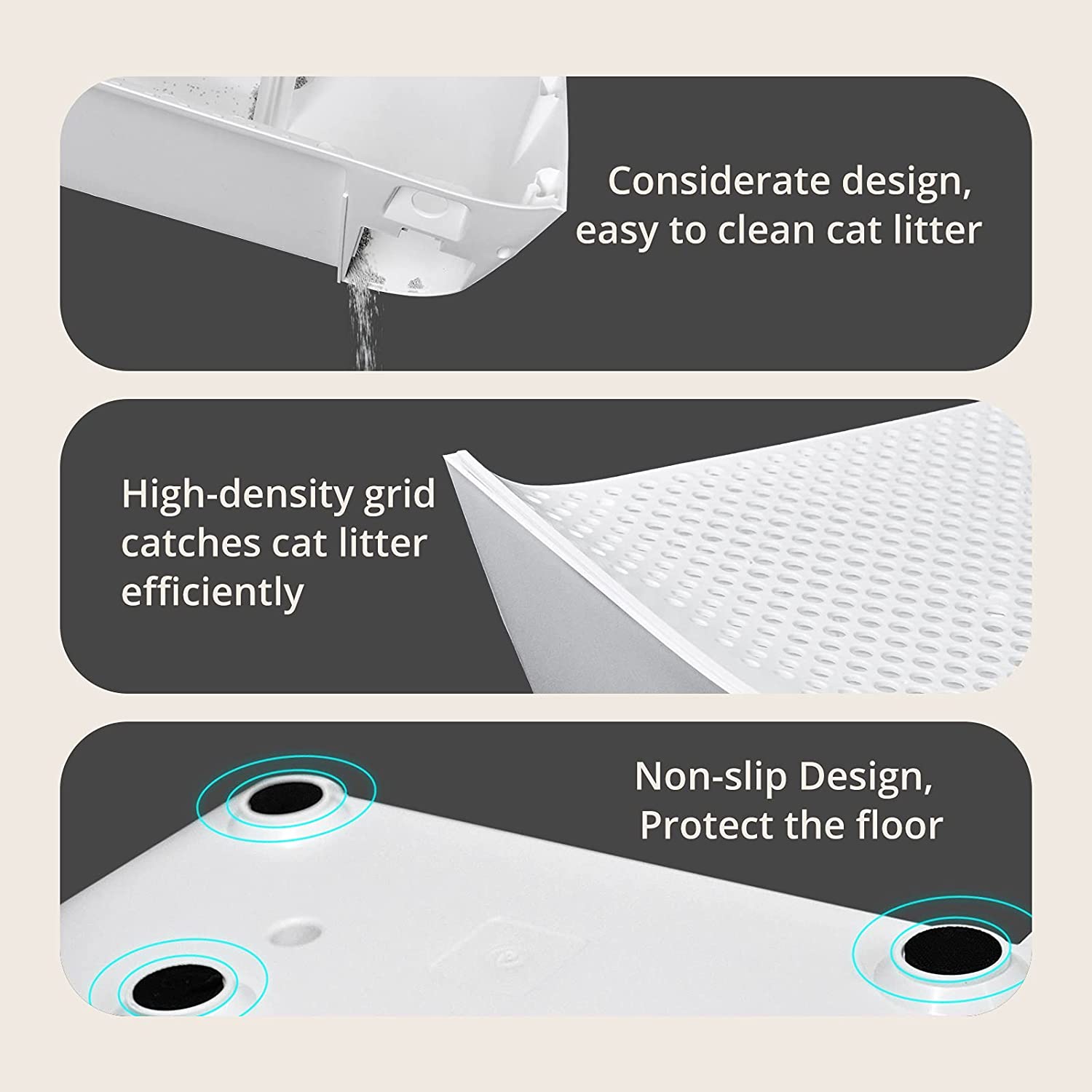 boqii Catlink Self Cleaning Cat Litter Box Stair for Multiple Cats
