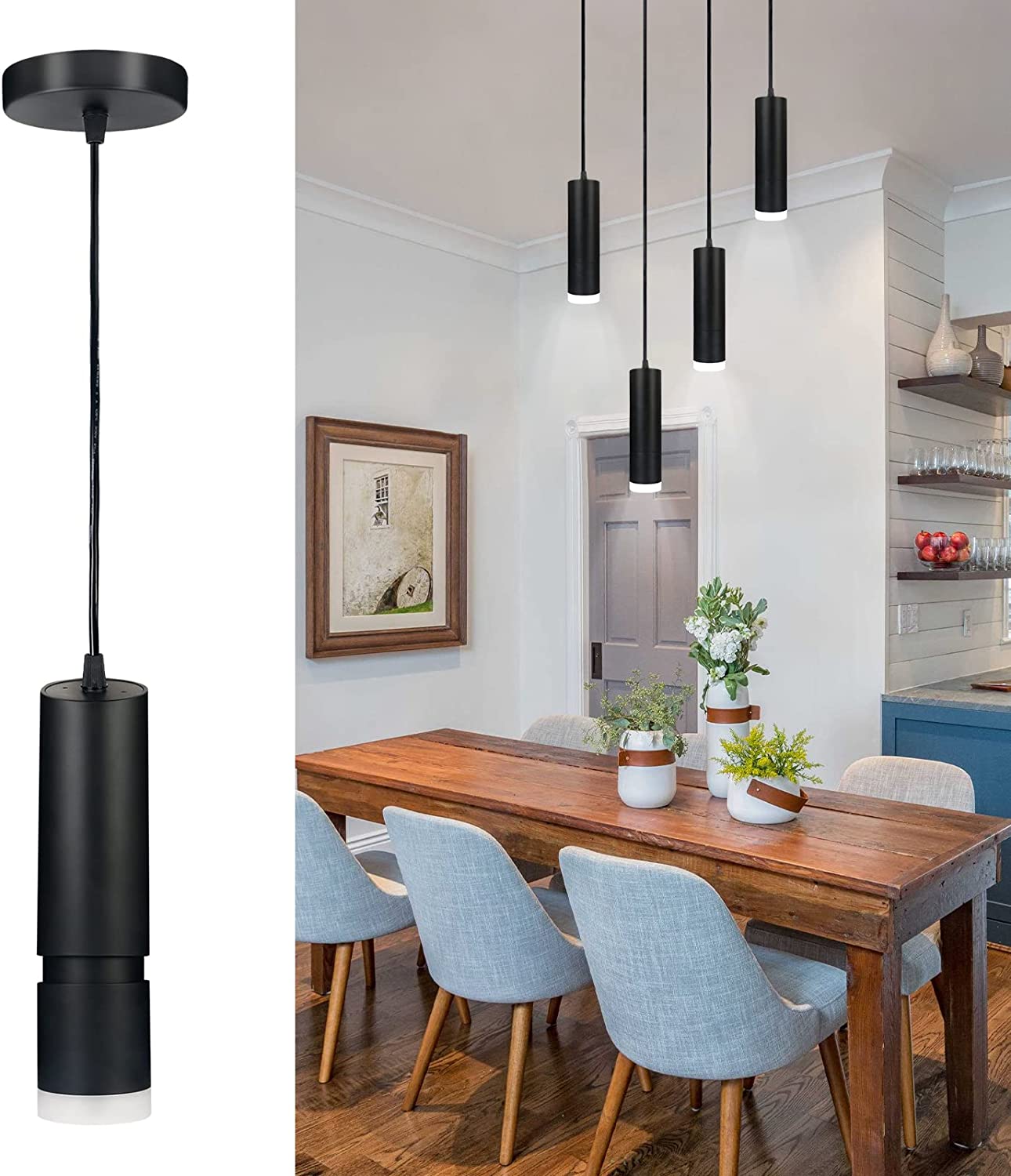 OKELI Pendant Light Fixtures,Modern LED Kitchen Light Fixtures