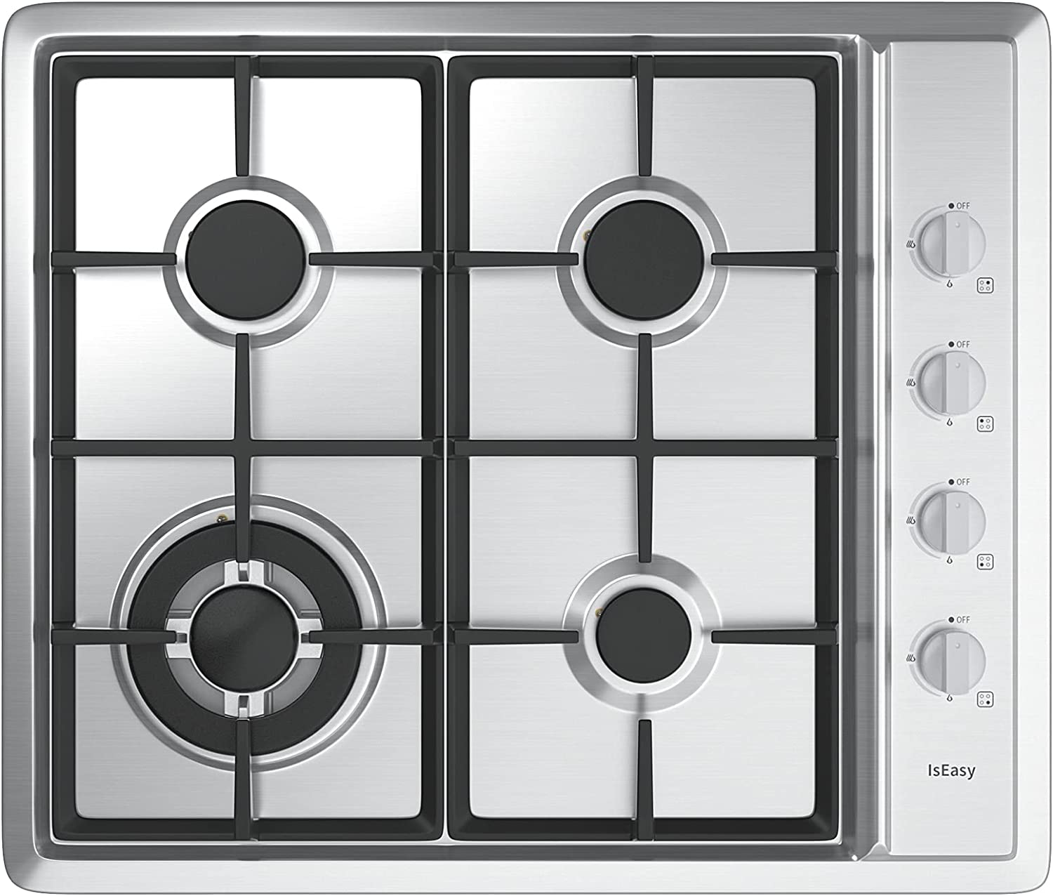 Gas Cooktop 24 Inch Stainless Steel 4 Burners Gas Stove With Nglpg