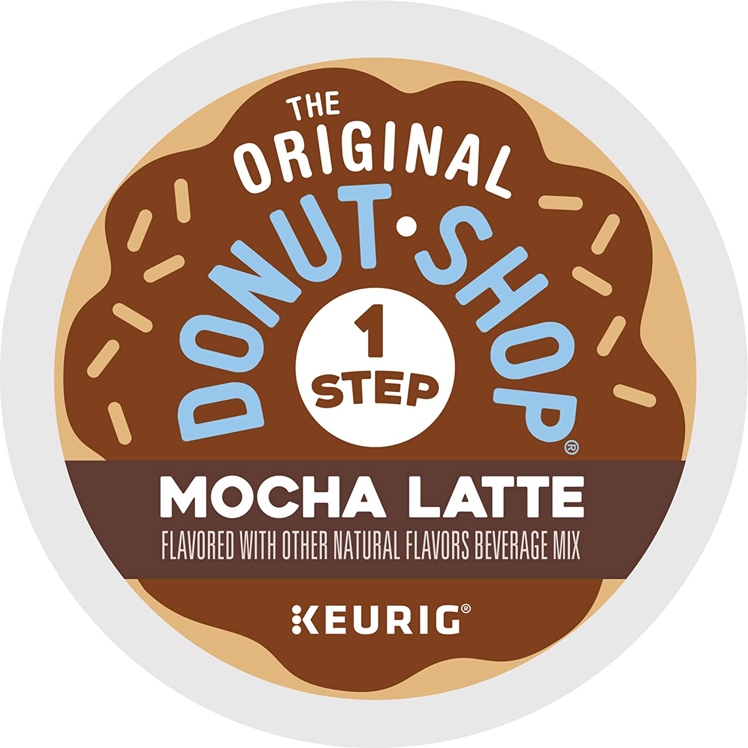The Original Donut Shop Mocha Latte, Single Serve Coffee KCup Pod, Flavored Coffee, 60 Count