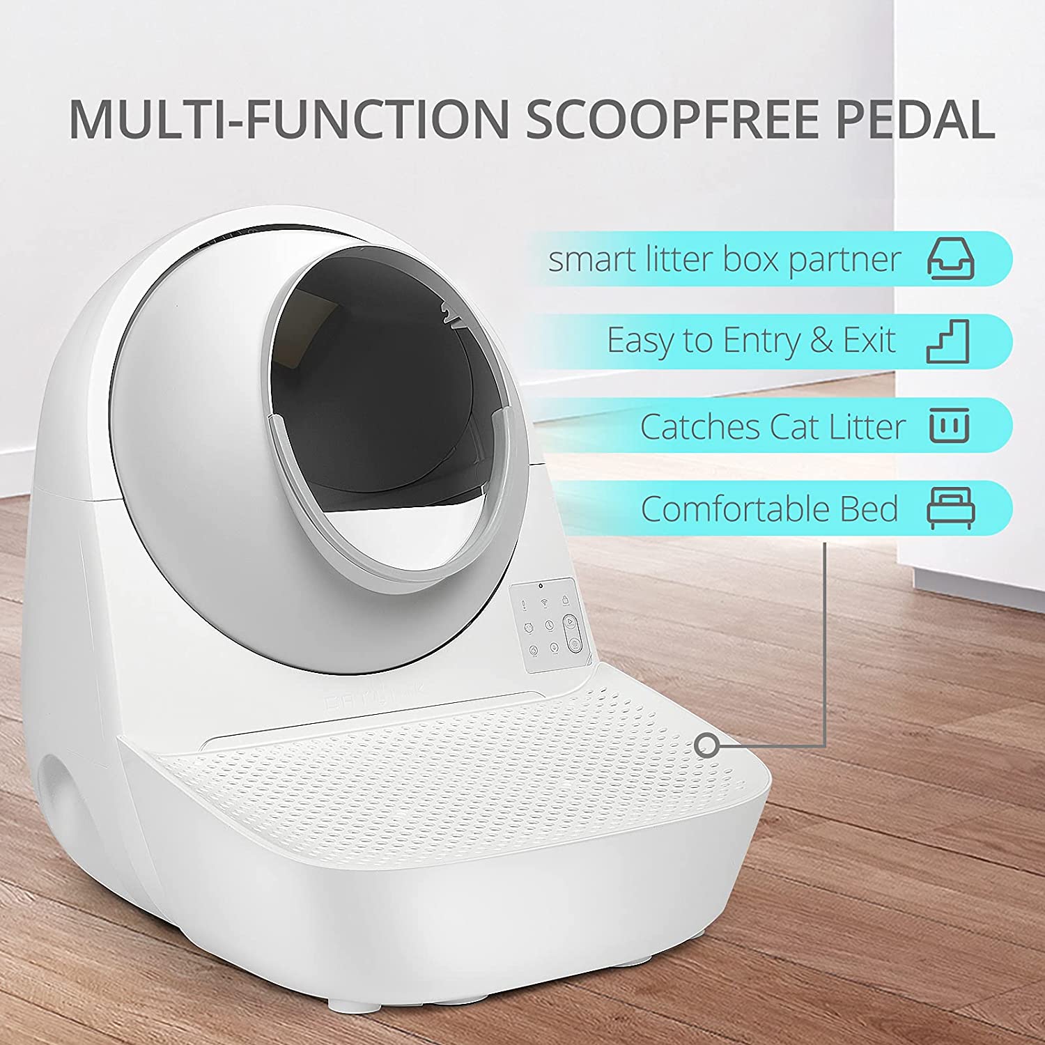 boqii Catlink Self Cleaning Cat Litter Box Stair for Multiple Cats