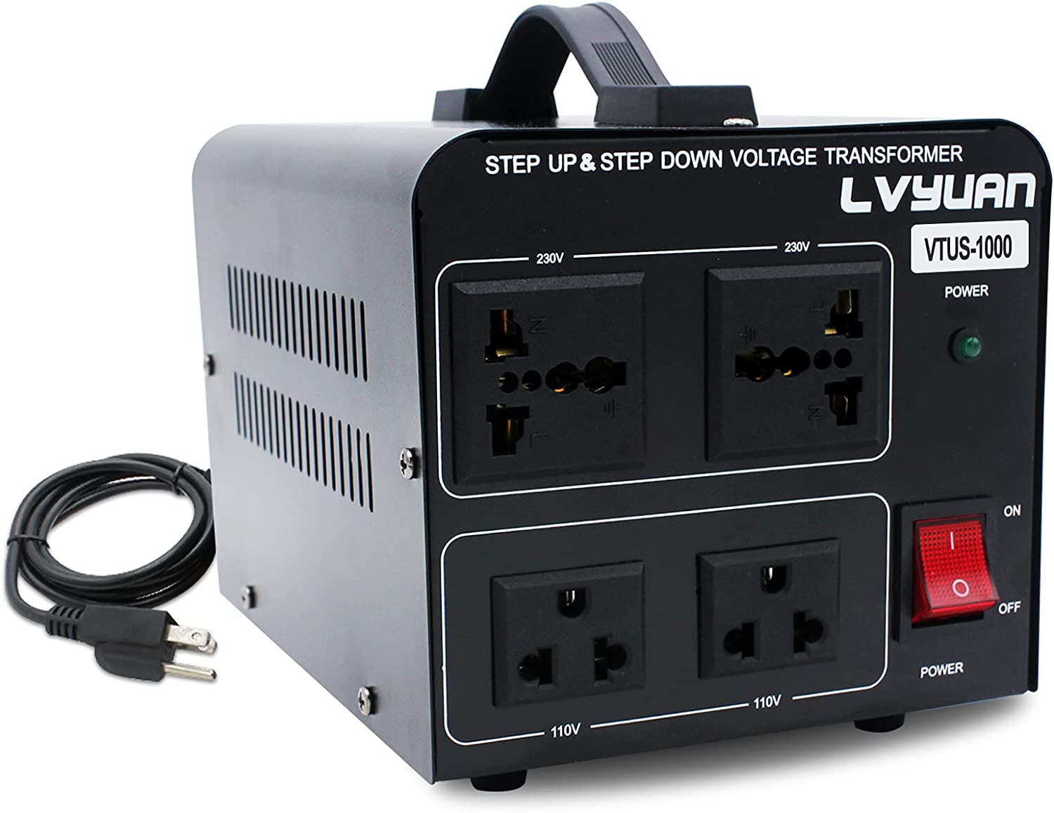 LVYUAN Voltage Transformer Converter 500 Watt Step Up/Down Convert from ...