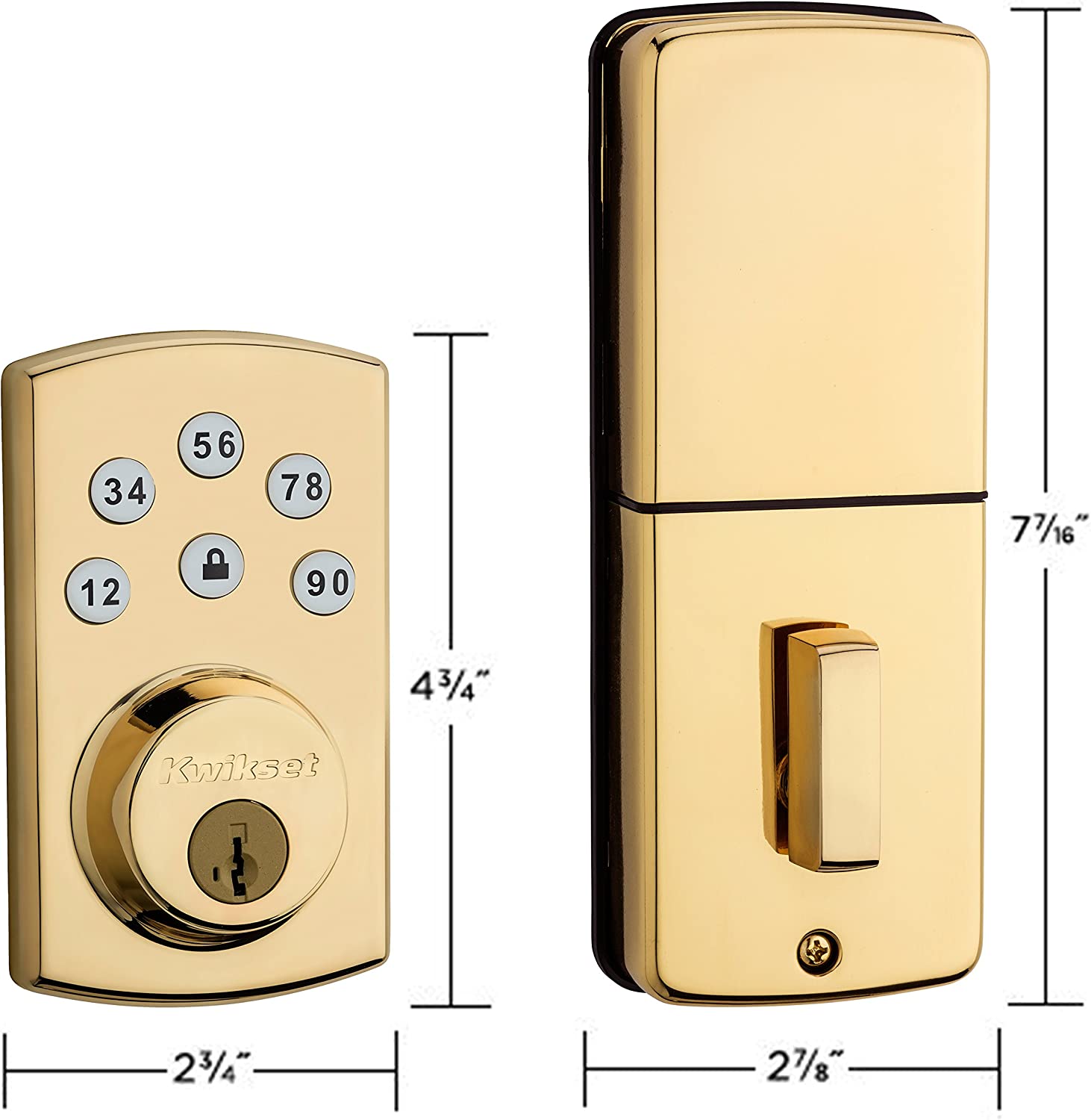Kwikset 907 Powerbolt 2.0 Electronic Deadbolt featuring SmartKey in