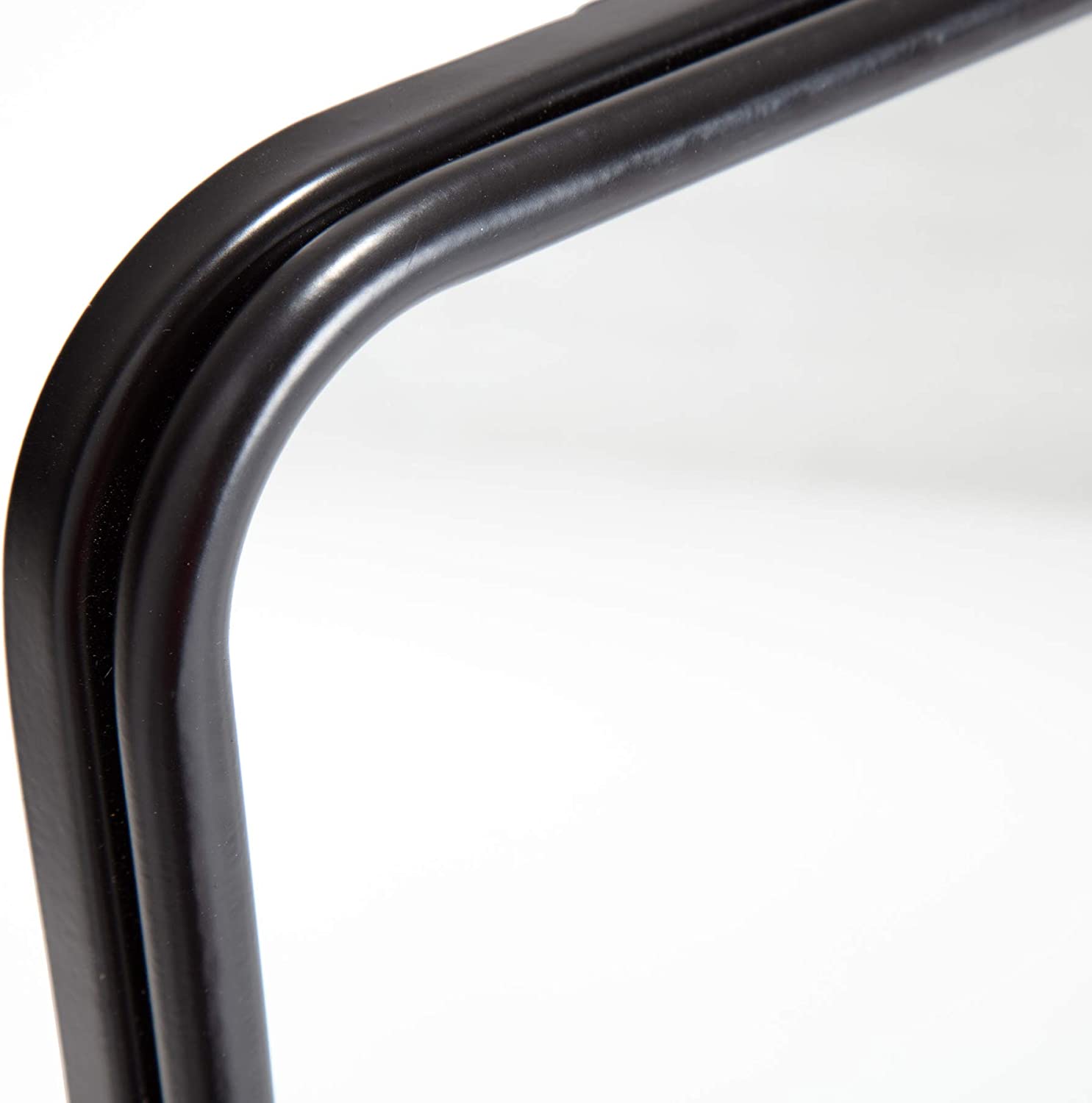 Fetco Brice Modern Black Rimmed Mirror The Tea Scape