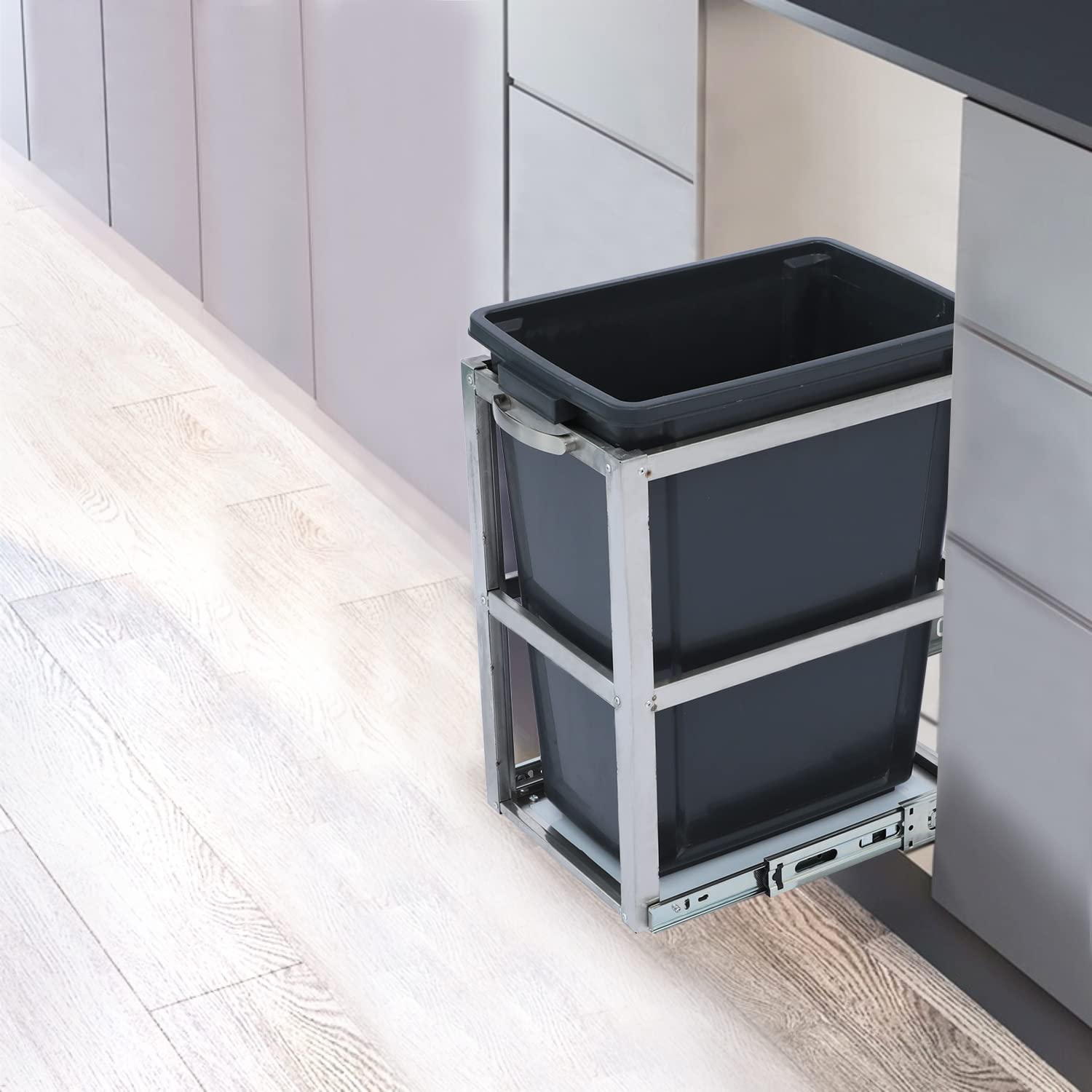 Anbuy 30 Liter / 8 Gallon under Counter Kitchen PullOut Trash