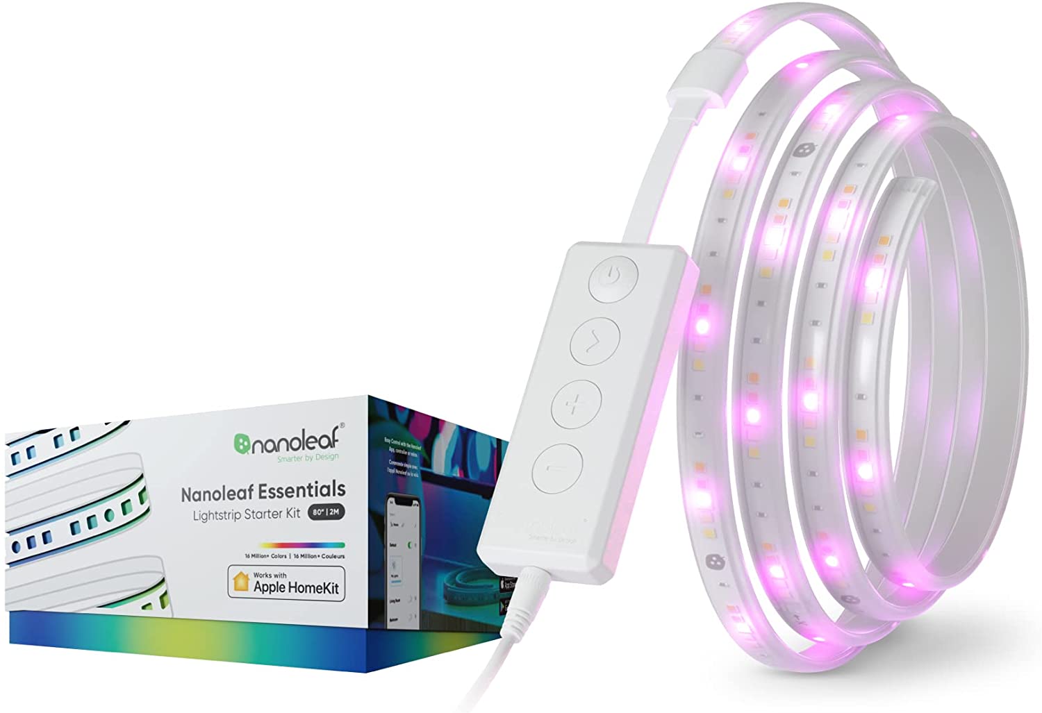 nanoleaf essentials matter bluetooth & thread smart led lightstrip