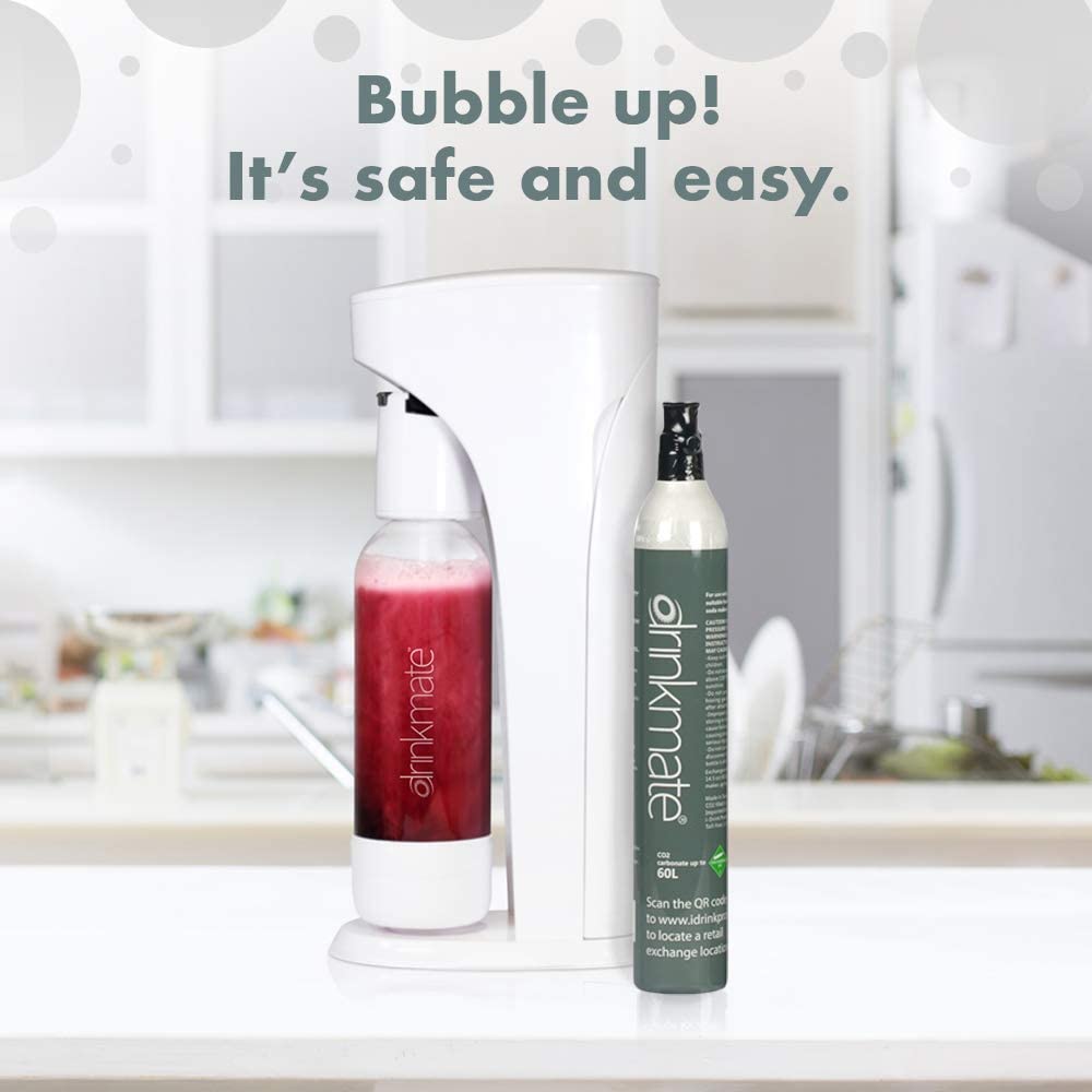 Drinkmate 60L CO2 Refill Cartridges, Compatible with SodaStream (14.5oz