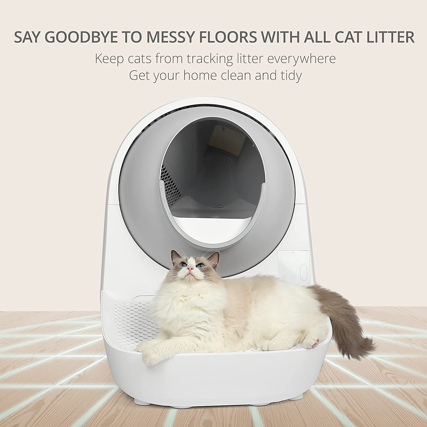 boqii Catlink Self Cleaning Cat Litter Box Stair for Multiple Cats