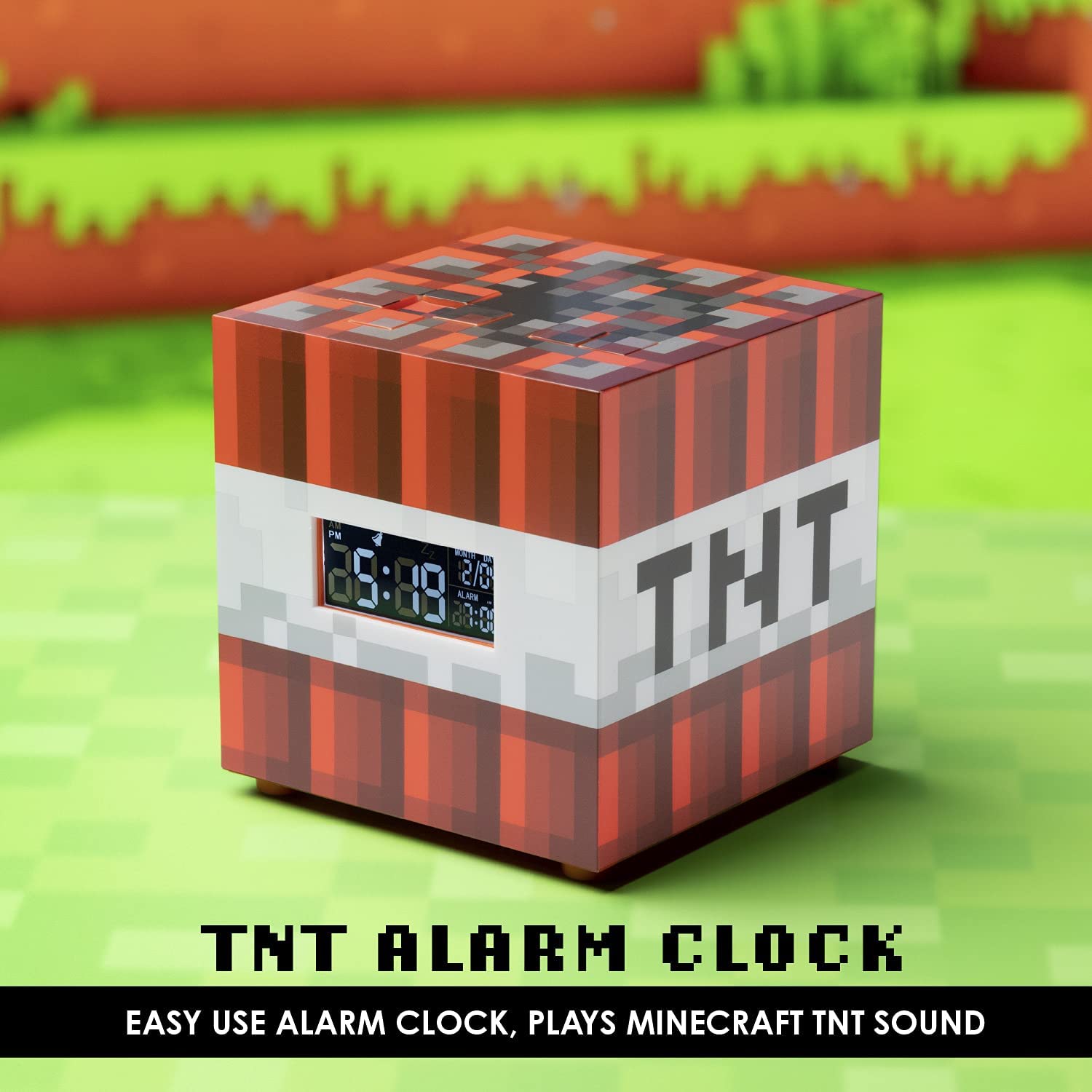 Paladone Minecraft TNT Alarm Clock Official Merchandise The Tea Scape