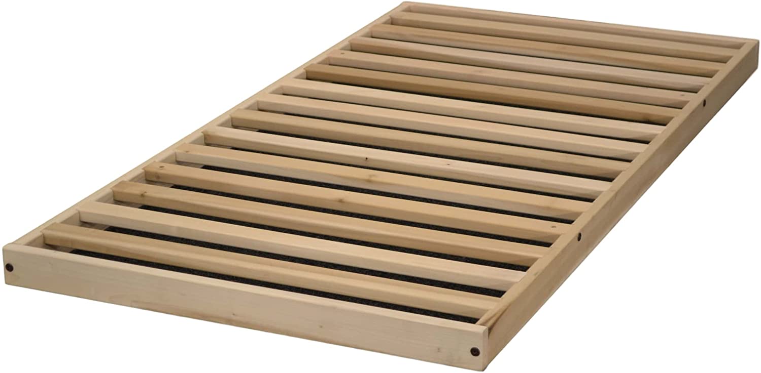 KD Frames Twin Trundle, Natural Wood The Tea Scape