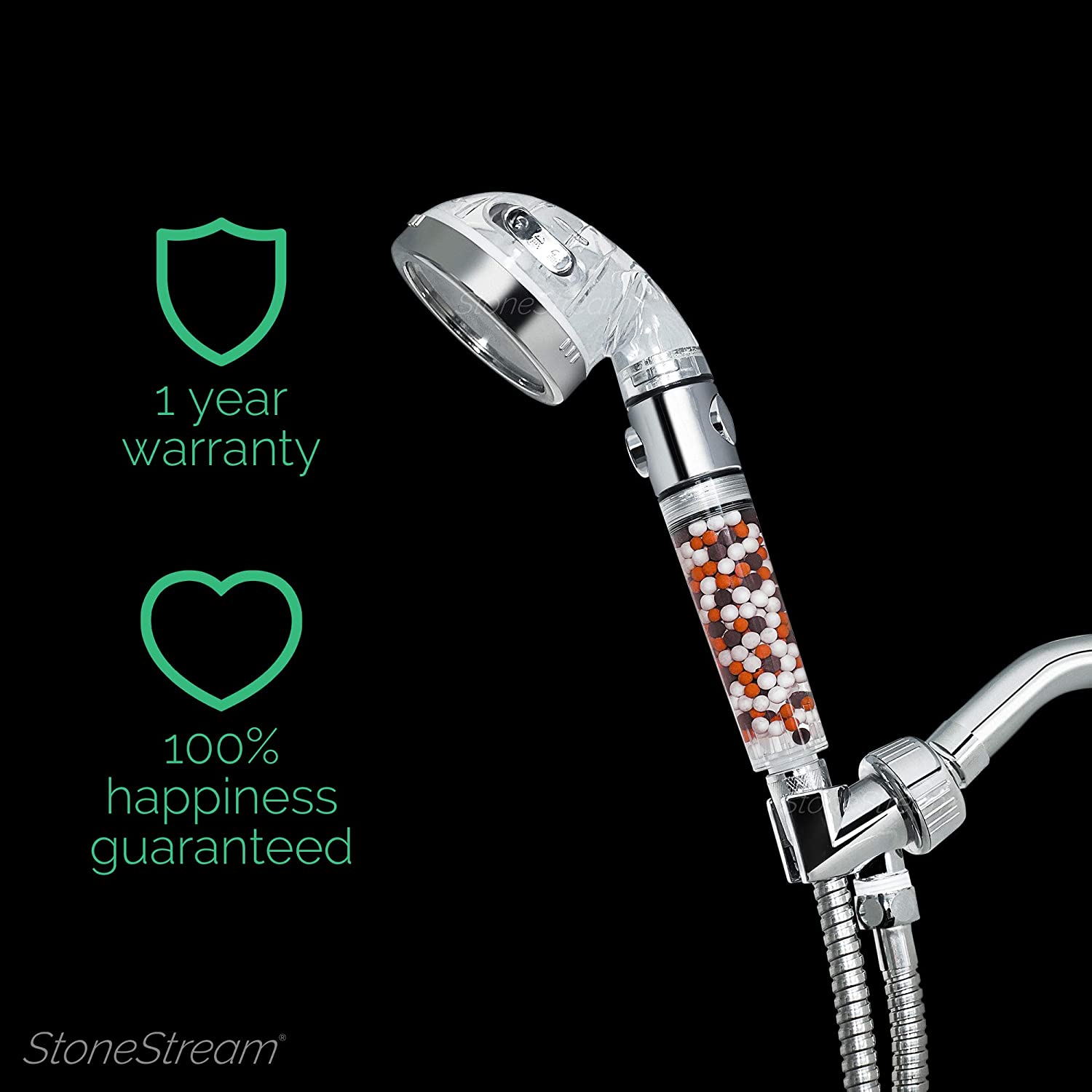 Original StoneStream EcoPower High Pressure Handheld Shower Head 3