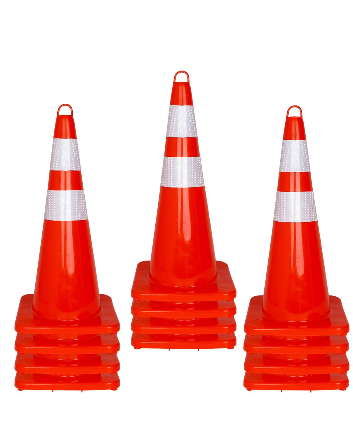 12 Pcs Traffic Safety Road Cones - 28 Inch Orange Traffic Parking Cons ...
