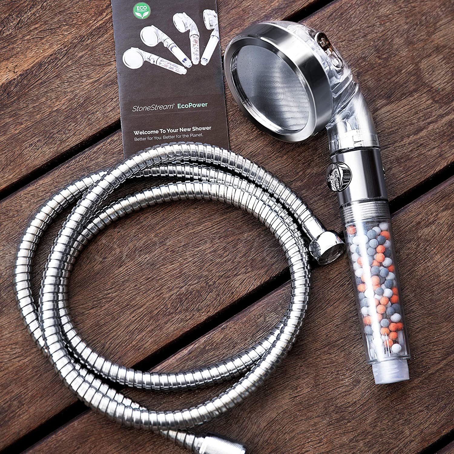 Original StoneStream EcoPower High Pressure Handheld Shower Head 3