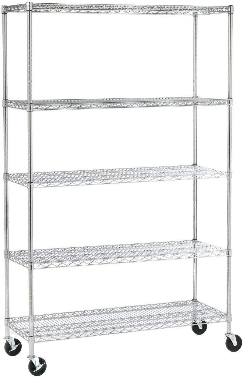 SafeRacks NSF Certified Commercial Grade Adjustable 6Tier Steel Wire