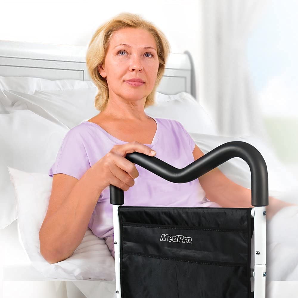 MedPro MGrip Adjustable Contoured Bed Rail with Multiple Gripping