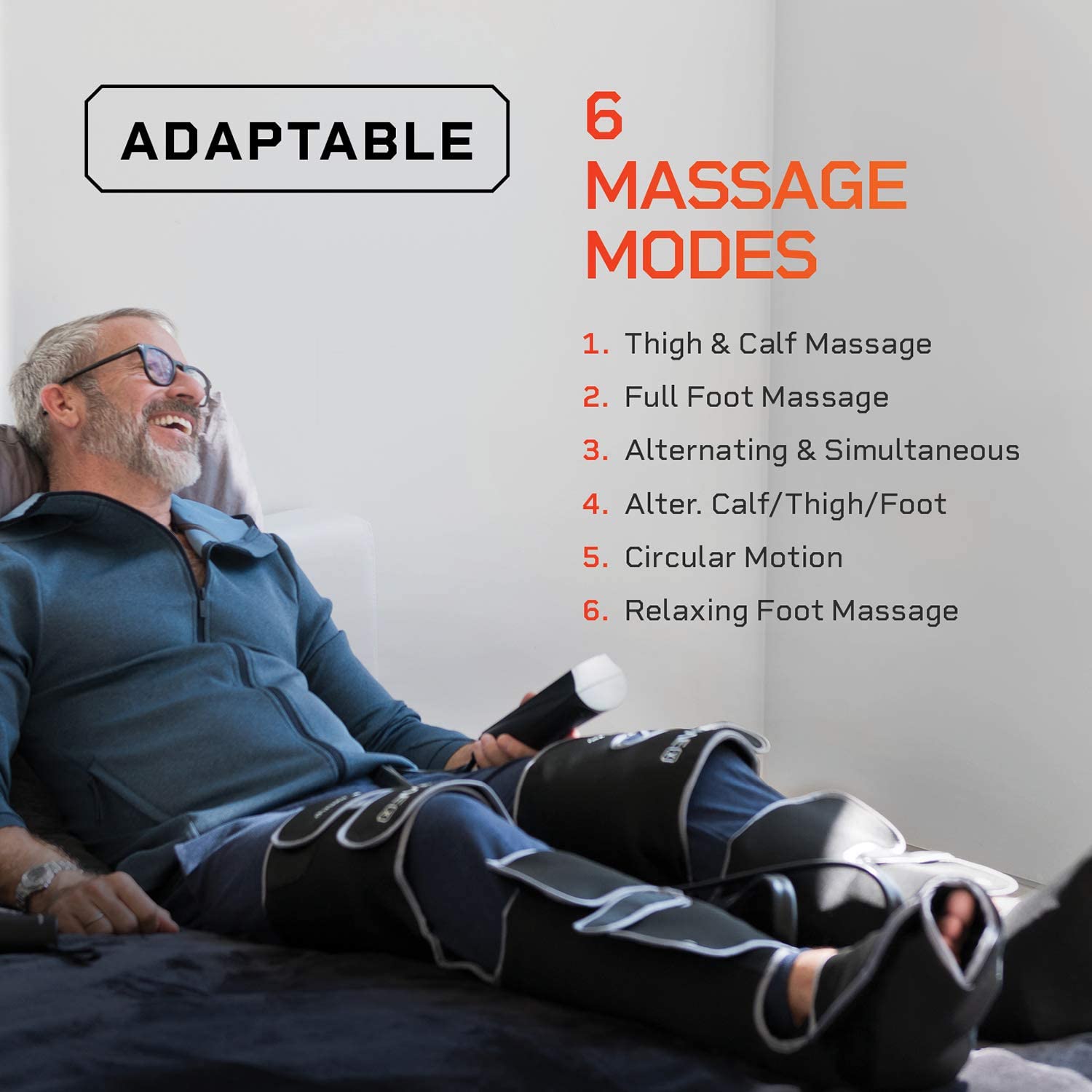 Lifepro Radiate X Thigh, Calf and Foot Massager with Compression Leg